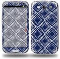 Wavey Navy Blue - Decal Style Skin (fits Samsung Galaxy S III S3)