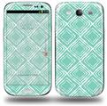 Wavey Seafoam Green - Decal Style Skin (fits Samsung Galaxy S III S3)