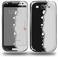 Ripped Colors Black Gray - Decal Style Skin (fits Samsung Galaxy S III S3)