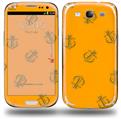 Anchors Away Orange - Decal Style Skin (fits Samsung Galaxy S III S3)