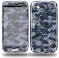 HEX Mesh Camo 01 Blue - Decal Style Skin (fits Samsung Galaxy S III S3)