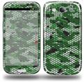 HEX Mesh Camo 01 Green - Decal Style Skin (fits Samsung Galaxy S III S3)