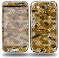 HEX Mesh Camo 01 Orange - Decal Style Skin (fits Samsung Galaxy S III S3)