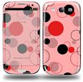 Lots of Dots Red on Pink - Decal Style Skin (fits Samsung Galaxy S III S3)