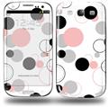 Lots of Dots Pink on White - Decal Style Skin (fits Samsung Galaxy S III S3)