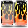 Metal Flames - Decal Style Skin (fits Samsung Galaxy S III S3)