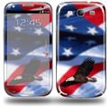 Ole Glory Bald Eagle - Decal Style Skin (fits Samsung Galaxy S III S3)