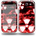 Radioactive Red - Decal Style Skin (fits Samsung Galaxy S III S3)