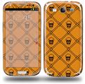 Halloween Skull and Bones - Decal Style Skin (fits Samsung Galaxy S III S3)