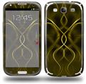 Abstract 01 Yellow - Decal Style Skin (fits Samsung Galaxy S III S3)