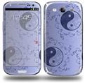 Feminine Yin Yang Blue - Decal Style Skin (fits Samsung Galaxy S III S3)