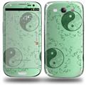 Feminine Yin Yang Green - Decal Style Skin (fits Samsung Galaxy S III S3)