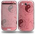 Feminine Yin Yang Red - Decal Style Skin (fits Samsung Galaxy S III S3)