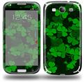 St Patricks Clover Confetti - Decal Style Skin (fits Samsung Galaxy S III S3)