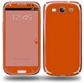 Solids Collection Burnt Orange - Decal Style Skin (fits Samsung Galaxy S III S3)