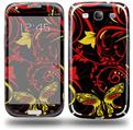 Twisted Garden Red and Yellow - Decal Style Skin (fits Samsung Galaxy S III S3)