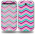 Zig Zag Teal Pink Purple - Decal Style Skin (fits Samsung Galaxy S III S3)