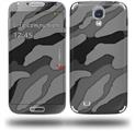 Camouflage Gray - Decal Style Skin (fits Samsung Galaxy S IV S4)