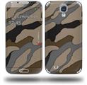 Camouflage Brown - Decal Style Skin (fits Samsung Galaxy S IV S4)