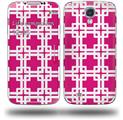 Boxed Fushia Hot Pink - Decal Style Skin (fits Samsung Galaxy S IV S4)
