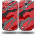 Camouflage Red - Decal Style Skin (fits Samsung Galaxy S IV S4)