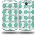Boxed Seafoam Green - Decal Style Skin (fits Samsung Galaxy S IV S4)