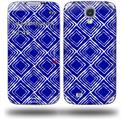 Wavey Royal Blue - Decal Style Skin (fits Samsung Galaxy S IV S4)
