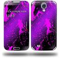 Halftone Splatter Hot Pink Purple - Decal Style Skin (fits Samsung Galaxy S IV S4)