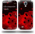 HEX Red - Decal Style Skin (fits Samsung Galaxy S IV S4)