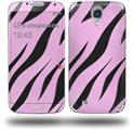 Zebra Skin Pink - Decal Style Skin (fits Samsung Galaxy S IV S4)