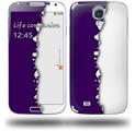 Ripped Colors Purple White - Decal Style Skin (fits Samsung Galaxy S IV S4)