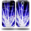 Lightning Blue - Decal Style Skin (fits Samsung Galaxy S IV S4)