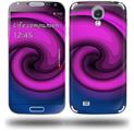 Alecias Swirl 01 Purple - Decal Style Skin (fits Samsung Galaxy S IV S4)
