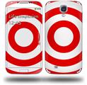 Bullseye Red and White - Decal Style Skin (fits Samsung Galaxy S IV S4)