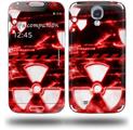 Radioactive Red - Decal Style Skin (fits Samsung Galaxy S IV S4)