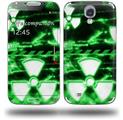 Radioactive Green - Decal Style Skin (fits Samsung Galaxy S IV S4)