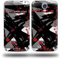 Abstract 02 Red - Decal Style Skin (fits Samsung Galaxy S IV S4)