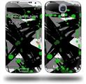 Abstract 02 Green - Decal Style Skin (fits Samsung Galaxy S IV S4)