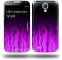 Fire Purple - Decal Style Skin (fits Samsung Galaxy S IV S4)