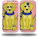 Puppy Dogs on Pink - Decal Style Skin (fits Samsung Galaxy S IV S4)