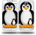 Penguins on White - Decal Style Skin (fits Samsung Galaxy S IV S4)