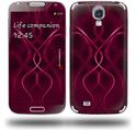 Abstract 01 Pink - Decal Style Skin (fits Samsung Galaxy S IV S4)