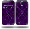 Abstract 01 Purple - Decal Style Skin (fits Samsung Galaxy S IV S4)