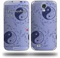 Feminine Yin Yang Blue - Decal Style Skin (fits Samsung Galaxy S IV S4)