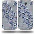 Victorian Design Blue - Decal Style Skin (fits Samsung Galaxy S IV S4)