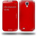 Solids Collection Red - Decal Style Skin (fits Samsung Galaxy S IV S4)