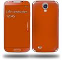 Solids Collection Burnt Orange - Decal Style Skin (fits Samsung Galaxy S IV S4)