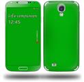 Solids Collection Green - Decal Style Skin (fits Samsung Galaxy S IV S4)