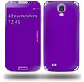 Solids Collection Purple - Decal Style Skin (fits Samsung Galaxy S IV S4)