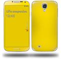 Solids Collection Yellow - Decal Style Skin (fits Samsung Galaxy S IV S4)